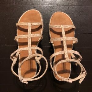 Tan Woven Sandals